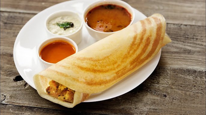 மசாலா தோசை சாம்பார் சட்னி